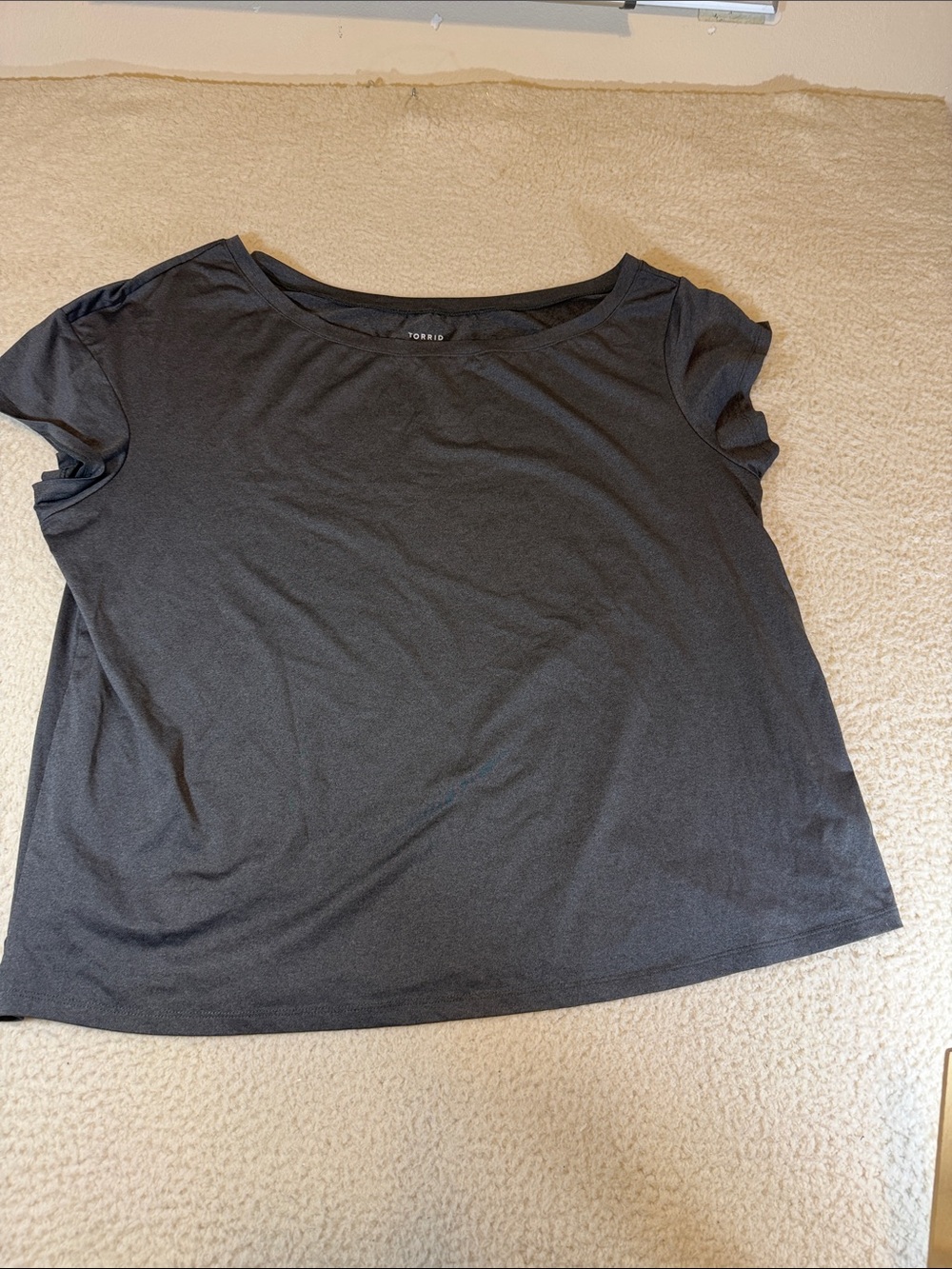 torrid Black Scoop Neck Short Sleeve Tee 467